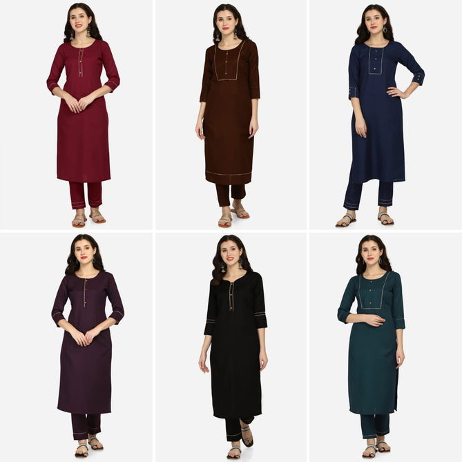 Ladyview Eva 1 Regular Wear Wholesale Designer Kurtis With Bottom